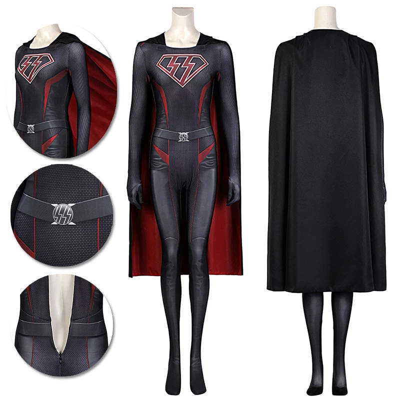 OneHeroSuits Overgirl Cosplay Costumes Kara Zor-El 3D Printed Jumpsuits With Cloak Expert-level Cosplay Bodysuit & Zentai 1 OneHeroSuits Overgirl Cosplay Costumes Kara Zor-El 3D Printed Jumpsuits With Cloak Expert-level Cosplay Bodysuit & Zentai