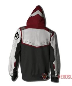 OneHeroSuits Quantum Suits Hoodies Avengers Endgame Creative Printed Zip-up Hooded Sweatshirt
