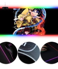 OneHeroSuits RGB Gaming X-Large Mousepad Demon Slayer Theme Creative Printed