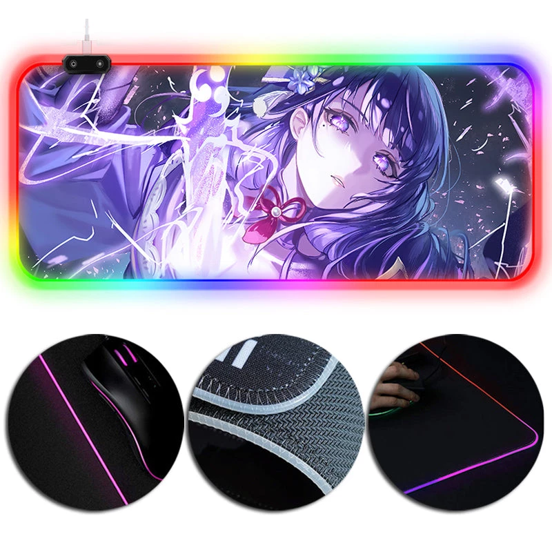 OneHeroSuits Raiden Shogun Mouse Pad Genshin Impact Creative RGB Full Desktop Mouse Pad 1 OneHeroSuits Raiden Shogun Mouse Pad Genshin Impact Creative RGB Full Desktop Mouse Pad