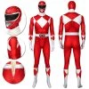 OneHeroSuits Red Power Ranger Cosplay Suit Classic Red Spandex Power Rangers Costumes Expert-level Cosplay Bodysuit & Zentai