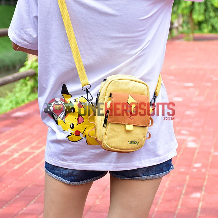OneHeroSuits Pikachu Printed Belt Bag 3 Pocket For Adults 2 OneHeroSuits Pikachu Printed Belt Bag 3 Pocket For Adults