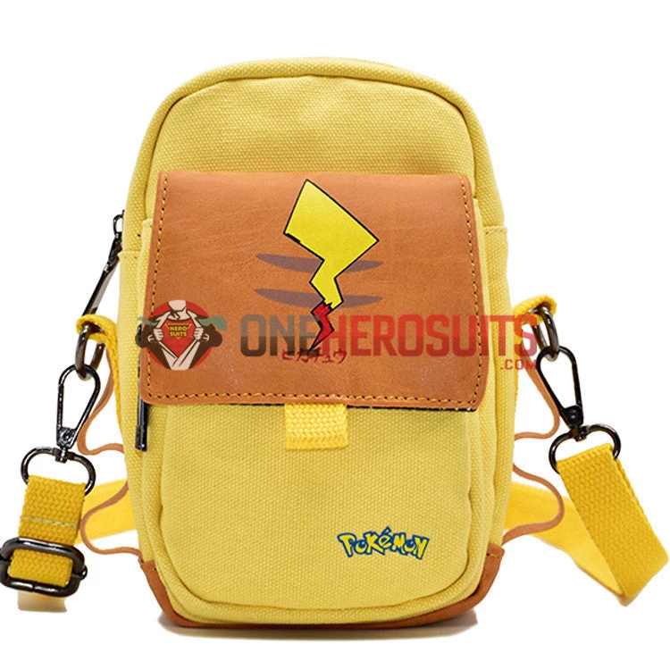 OneHeroSuits Pikachu Printed Belt Bag 3 Pocket For Adults 3 OneHeroSuits Pikachu Printed Belt Bag 3 Pocket For Adults