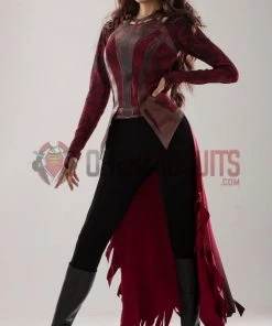 OneHeroSuits Scarlet Witch Wanda Cosplay Costumes Battle Damaged Edition Halloween Suits