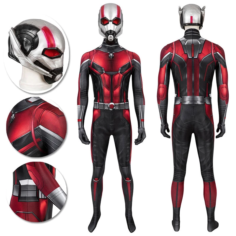 OneHeroSuits Spandex Ant-Man Cosplay Suit Detail Printed Edition Expert-level Cosplay Bodysuit & Zentai 1 OneHeroSuits Spandex Ant-Man Cosplay Suit Detail Printed Edition Expert-level Cosplay Bodysuit & Zentai