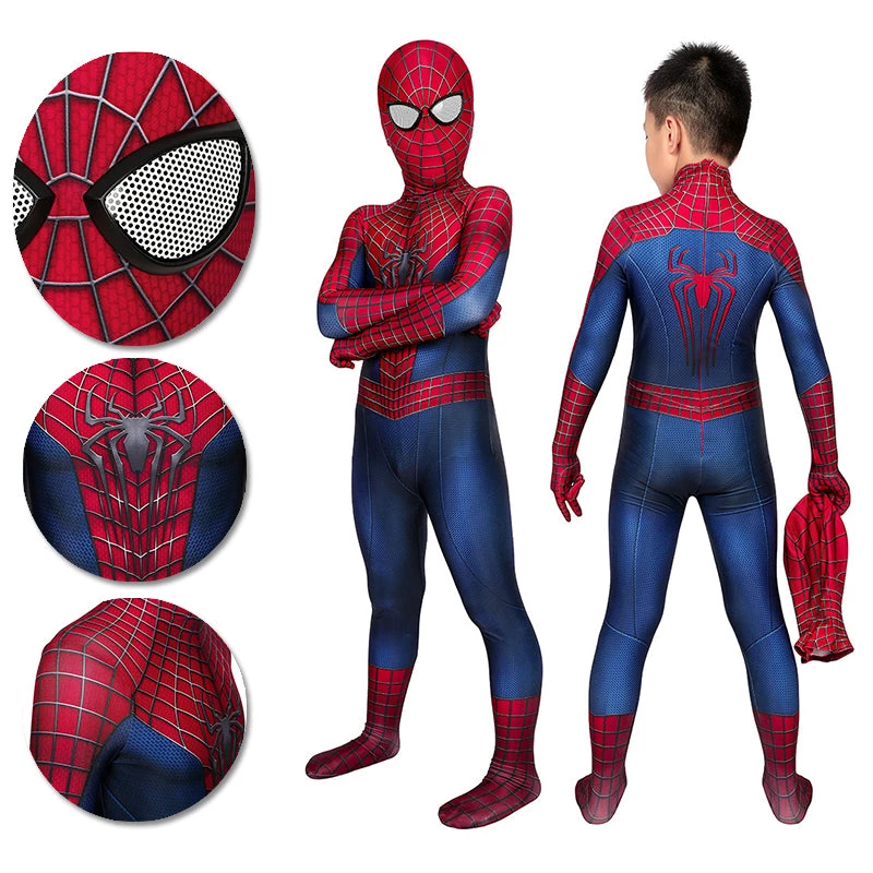 OneHeroSuits Zentai/Jumpsuit Spider-man Tobey Maguire Cosplay Suit For Kids 1 OneHeroSuits Zentai/Jumpsuit Spider-man Tobey Maguire Cosplay Suit For Kids