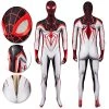 OneHeroSuits Spider-man Tracksuit Spiderman Miles Morales White Cosplay Suit