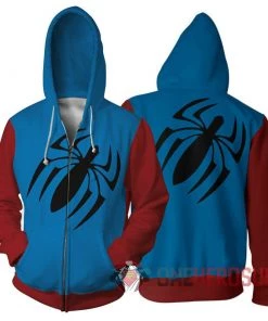 OneHeroSuits Cozy Hoodies Spider-man Hoodies Creative Printed Zip-Up Hooded Sweatshirt Collection