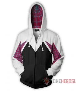 OneHeroSuits Cozy Hoodies Spider-man Hoodies Creative Printed Zip-Up Hooded Sweatshirt Collection