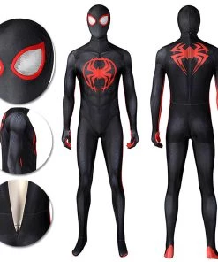 OneHeroSuits Spiderman Across The Spider-Verse Cosplay Suit Miles Morales Bodysuit