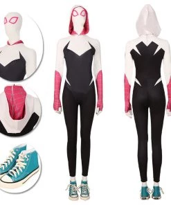 OneHeroSuits Spiderman Gwen Stacy Cosplay Costumes Across The Spider-Verse Cotton Suit