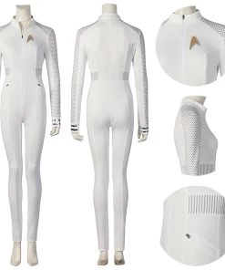 OneHeroSuits Star Trek Cosplay Costume Strange New Worlds Nurse Chapel White Jumpsuit