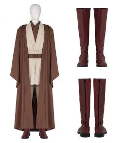 OneHeroSuits Costumes Star Wars Obi-Wan Kenobi Cosplay Boots Obi-Wan Top Level Shoes