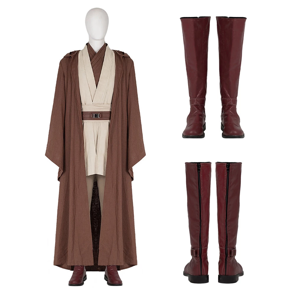 OneHeroSuits Costumes Star Wars Obi-Wan Kenobi Cosplay Boots Obi-Wan Top Level Shoes 1 OneHeroSuits Costumes Star Wars Obi-Wan Kenobi Cosplay Boots Obi-Wan Top Level Shoes