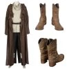 OneHeroSuits Star Wars Obi Wan Cosplay Boots Kenobi Jedi Shoes Costumes