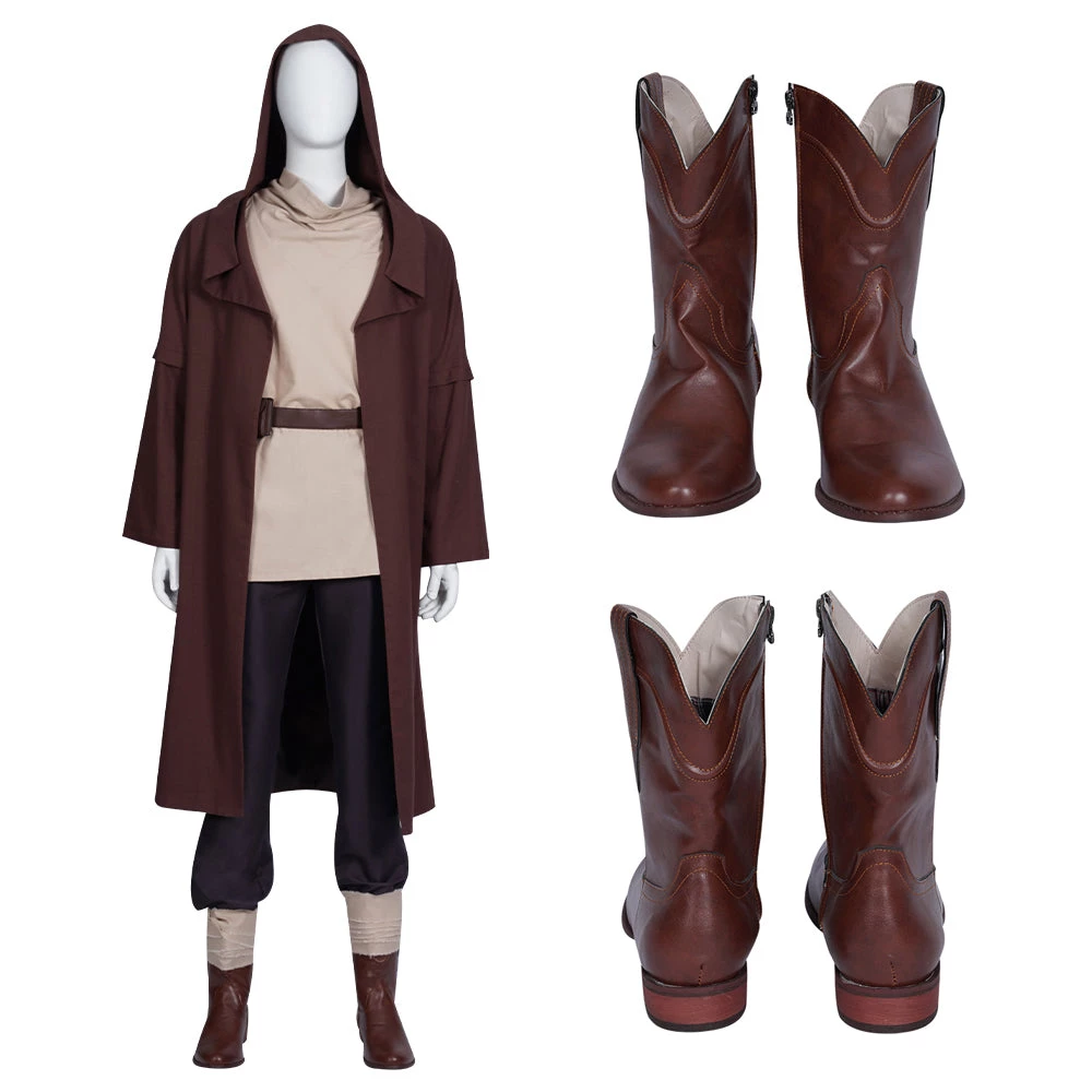 OneHeroSuits Star Wars Obi Wan Kenobi Cosplay Boots Robes Shoes 1 OneHeroSuits Star Wars Obi Wan Kenobi Cosplay Boots Robes Shoes