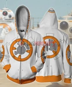 OneHeroSuits Star Wars BB-8 Droids Printing Hoodies Creative 3D Print Hooded Sweatshirt Cozy Hoodies