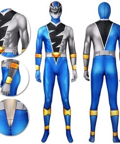 1herosuits The Blue Ranger Cosplay Costume Ryusoul Blue Spandex Suit