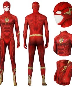 OneHeroSuits Costumes The Flash Cosplay Costume Barry Allen 3D Printed Jumpsuit