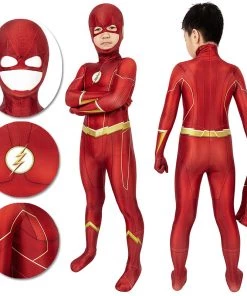 OneHeroSuits The Flash Cosplay Suit For Kids - Christmas Gift Ideas For Children Expert-level Cosplay Bodysuit & Zentai