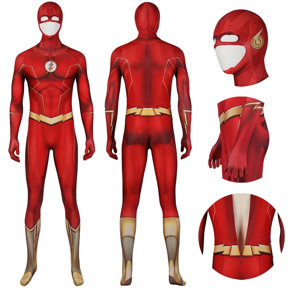OneHeroSuits The Flash S8 Cosplay Costumes Barry Allen 3D Printed Bodysuit 1 OneHeroSuits The Flash S8 Cosplay Costumes Barry Allen 3D Printed Bodysuit