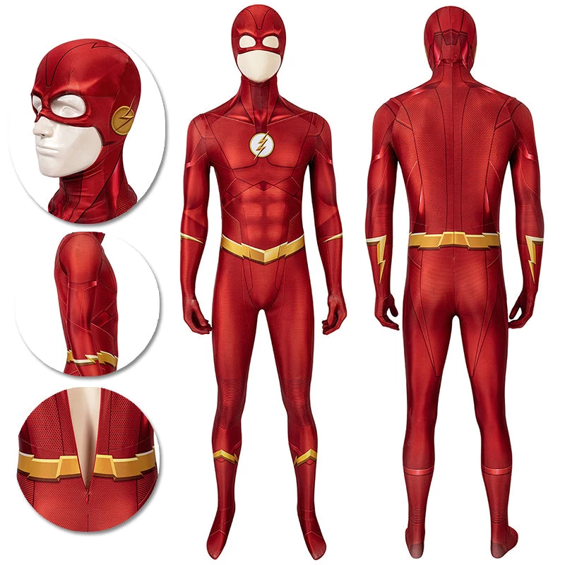 OneHeroSuits Expert-level Cosplay Bodysuit & Zentai The Flash Season 5 Cosplay Suit Detail Printed Edition 1 OneHeroSuits Expert-level Cosplay Bodysuit & Zentai The Flash Season 5 Cosplay Suit Detail Printed Edition