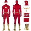 OneHeroSuits The Flash Season 8 Cosplay Costumes With Gold Boots