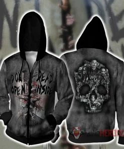 OneHeroSuits The Walking Dead Hoodies "Dont Open Dead Inside" Meme Printed Hooded Sweatshirt