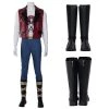 OneHeroSuits Thor 4 Love And Thunder Cosplay Boots Red Vest Top Level Shoes Costumes