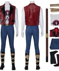 OneHeroSuits Thor 4 Love And Thunder Cosplay Costumes Red Vest Top Level Suits