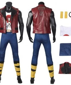 OneHeroSuits Thor Love And Thunder Cosplay Costumes Red Jacket Suits