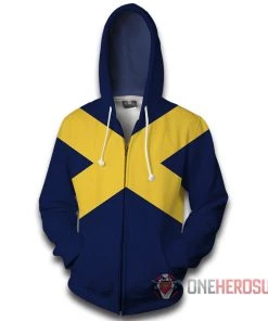 OneHeroSuits X-Men Dark Phoenix Hoodies Creative Printed Zip-Up Hooded Sweatshirt Cozy Hoodies