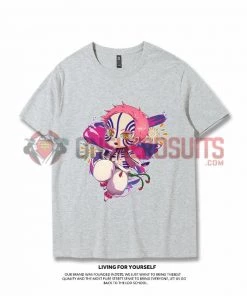 OneHeroSuits Demon Slayer Creative Print Anime Akaza T-shirt