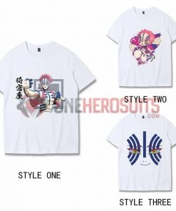 OneHeroSuits Demon Slayer Creative Print Anime Akaza T-shirt