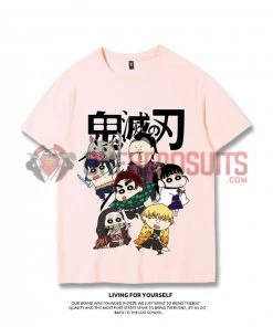 OneHeroSuits Demon Slayer Creative Print Anime T-shirt Five Colors Available
