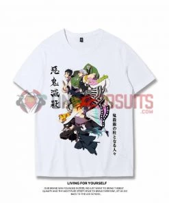 OneHeroSuits Demon Slayer Nine Swordsmen Creative Print Anime T-shirt
