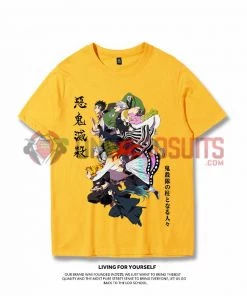 OneHeroSuits Demon Slayer Nine Swordsmen Creative Print Anime T-shirt