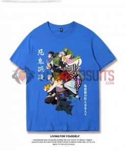 OneHeroSuits Demon Slayer Nine Swordsmen Creative Print Anime T-shirt