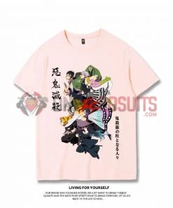 OneHeroSuits Demon Slayer Nine Swordsmen Creative Print Anime T-shirt
