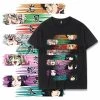 OneHeroSuits Demon Slayer Creative Print Anime Nine Swordsmen Colorful T-shirt