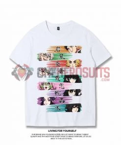 OneHeroSuits Demon Slayer Creative Print Anime Nine Swordsmen Colorful T-shirt