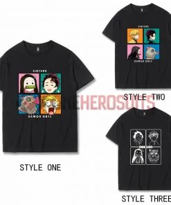 OneHeroSuits Demon Slayer Creative Print Anime T-shirt Three Styles Available