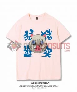 OneHeroSuits Demon Slayer Creative Print Anime Inosuke T-shirt Two Styles Available