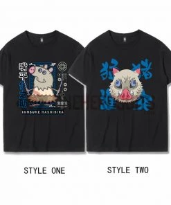 OneHeroSuits Demon Slayer Creative Print Anime Inosuke T-shirt Two Styles Available