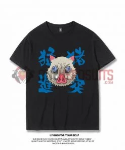OneHeroSuits Demon Slayer Creative Print Anime Inosuke T-shirt Two Styles Available