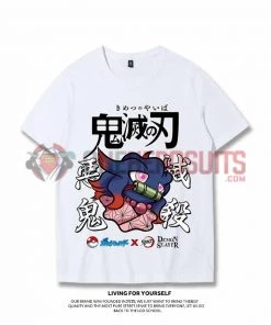 OneHeroSuits Demon Slayer Creative Print Anime Inosuke Character Combination T-shirt