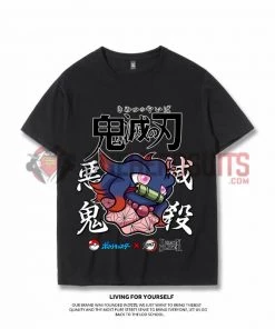 OneHeroSuits Demon Slayer Creative Print Anime Inosuke Character Combination T-shirt