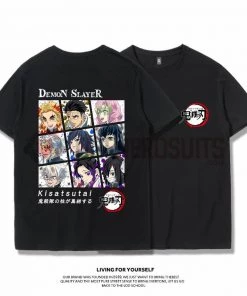 OneHeroSuits Demon Slayer Creative Print Anime T-shirt Kyoujurou/Giyuu/Kochou Shinobu