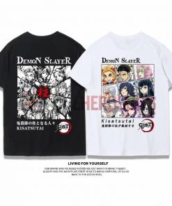 OneHeroSuits Demon Slayer Creative Print Anime T-shirt Kyoujurou/Giyuu/Kochou Shinobu