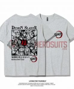 OneHeroSuits Demon Slayer Creative Print Anime T-shirt Kyoujurou/Giyuu/Kochou Shinobu
